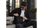 ENOVA BUSINESS crna muška torba na rame 17 × 22 × 7 cm