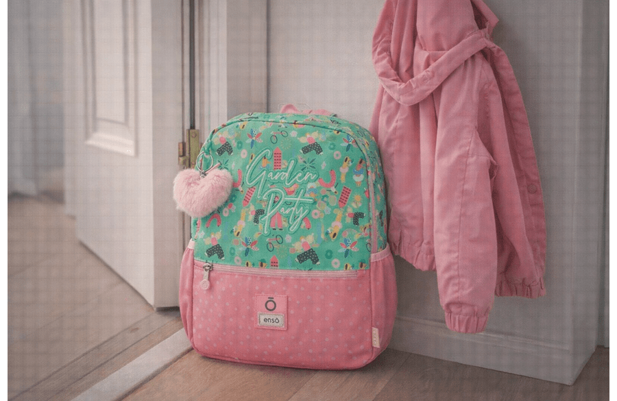 ENSO GARDEN PARTY dečiji ranac za vrtić za devojčice sa cvetnim motivima