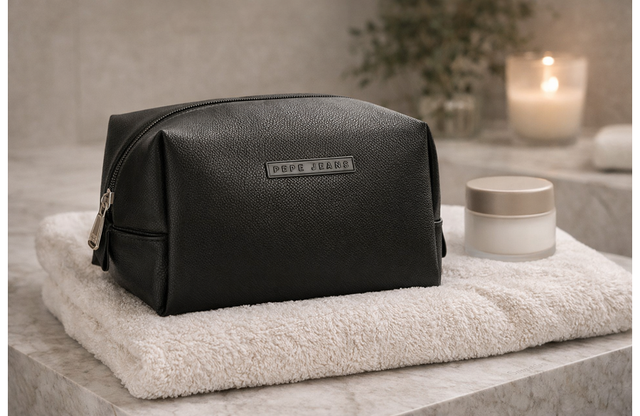 Pepe Jeans ELIA ženski neseser od eko kože, elegantan kozmetički neseser za putovanje i svakodnevnu organizaciju kozmetike