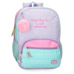 MOVOM NEW ADVENTURE ranac za školu pastelni dečiji ranac sa prednjim džepom i bočnim mrežama