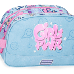 movom girl power neseser sa dve pregrade pastelno plava