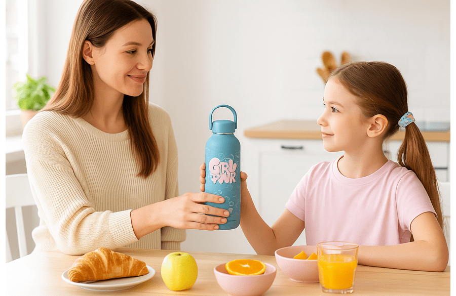 movom girl power termos 750 ml pastelno plavi