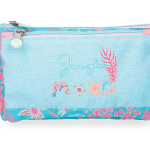 Enso JUNGLE MOOD pernica sa 3 pregrade u tirkizno-roze boji sa floralnim motivima