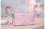 MOVOM MY LITTLE GARDEN prazna pernica sa 3 pregrade pastelno roze