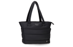 Pepe Jeans AURA ženska tote torba crna, lagana pufasta torba na rame od poliestera sa Pepe Jeans logotipom