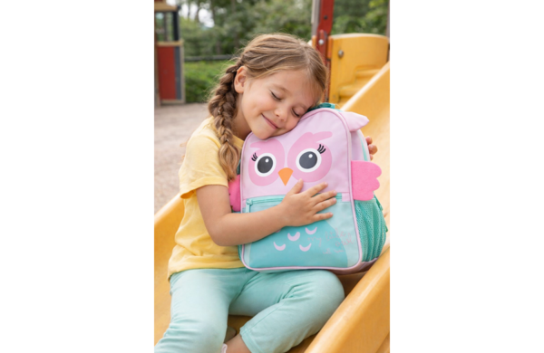 ROLL ROAD HAPPY PETS ranac za vrtić dečiji ranac sa veselim motivom životinjica i bočnim mrežastim džepovima