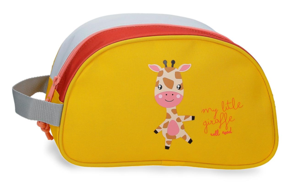 Dečiji neseser Roll Road Happy Pets sa razigranim životinjskim motivom, kompaktan i praktičan za putovanja i svakodnevnu upotrebu.