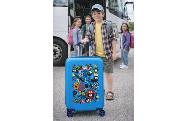 MOVOM MONSTERS dečiji kofer 55 cm sa veselim monsters printom i četiri dupla točkića