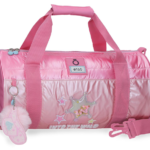 ENSO INTO THE WILD dečija pink putna torba sa zvezdanim motivima i podesivim kaišem