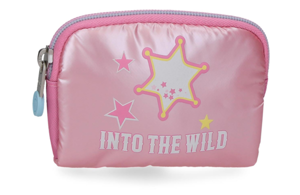 ENSO INTO THE WILD dečiji novčanik roze sa rajsferšlusom i motivom zvezdica