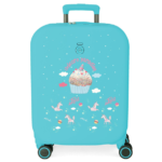 ENSO UNICORN PARADISE dečiji kofer 55 cm tirkizni ABS kofer sa jednorozima i točkićima