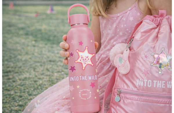 ENSO INTO THE WILD dečiji termos 500 ml u pink boji sa motivom zvezde od nerđajućeg čelika