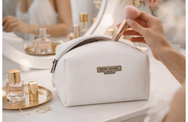 Pepe Jeans Margaret beli neseser eko koža sa rajsferšlusom