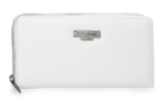 Pepe Jeans MARGARET beli ženski novčanik od eko kože sa rajsferšlusom, veliki novčanik sa više pregrada za kartice i novac