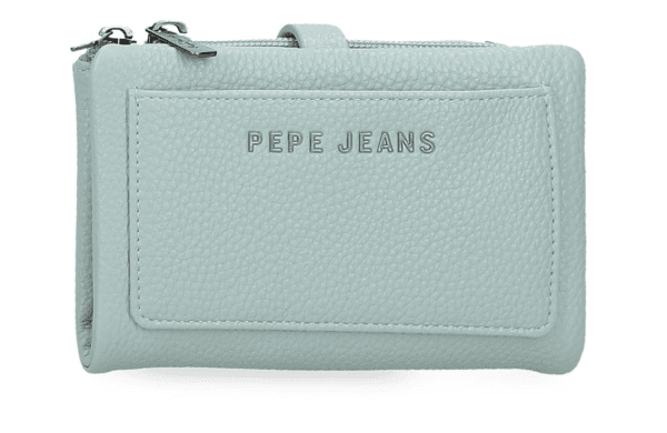 PEPE JEANS PAOLA ženski novčanik pastelni novčanik sa više pregrada zip džepovima i odvojivim delom dimenzije 13.5x9x2 cm