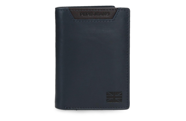 PEPE JEANS INDIANA muški kožni novčanik sa RFID zaštitom i šest pregrada za kartice