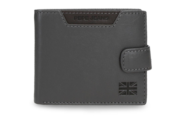 PEPE JEANS INDIANA muški novčanik od prirodne kože kompaktni model sa RFID zaštitom