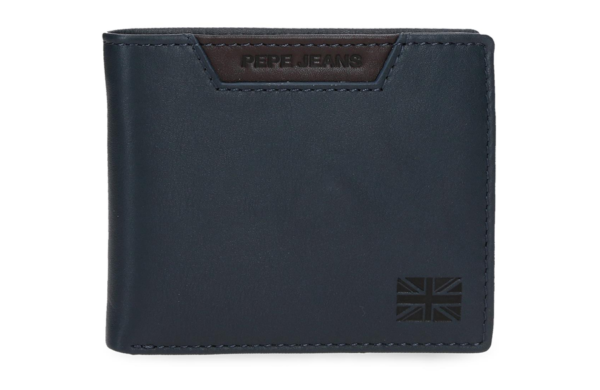 PEPE JEANS INDIANA muški novčanik od prirodne kože sa uklonjivim držačem kartica
