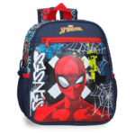 MARVEL GRAFFITY OF SPIDERMAN ranac za vrtić dečiji tamnoplavi ranac sa Spiderman motivom i bočnim mrežastim džepovima
