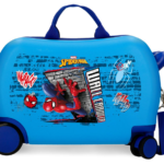SPIDERMAN WALL CRAWLER dečiji kofer na točkićima sa Spiderman motivom, ABS kofer 45 cm za decu