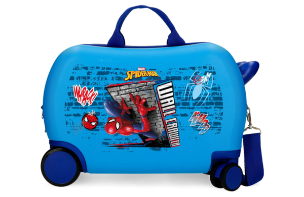 SPIDERMAN WALL CRAWLER dečiji kofer na točkićima sa Spiderman motivom, ABS kofer 45 cm za decu