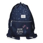 PEPE JEANS LENAY ženska torba za sport tamnoplava sa ornament printom i prednjim džepom