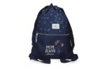 PEPE JEANS LENAY ženska torba za sport tamnoplava sa ornament printom i prednjim džepom