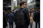 Pepe Jeans Durham ranac za laptop 15.6 inča muški crni urbani cabin ranac sa više pregrada