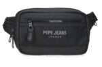 Pepe Jeans DURHAM muška torba oko struka, kompaktna crna torba za svakodnevnu upotrebu i putovanja