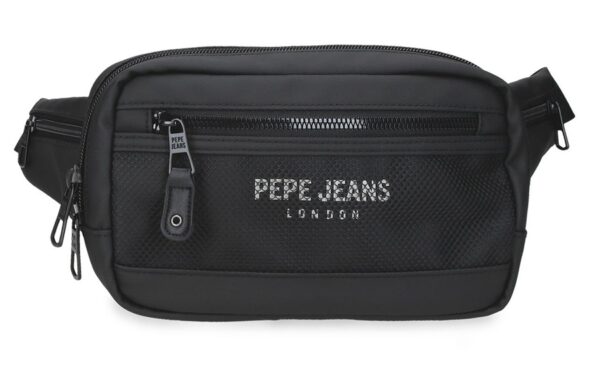 Pepe Jeans DURHAM muška torba oko struka, kompaktna crna torba za svakodnevnu upotrebu i putovanja