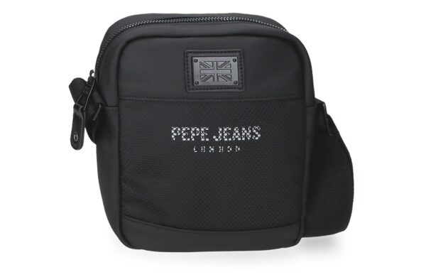 PEPE JEANS Durham muška torba na rame crna mala torba 15x19.5x6 cm