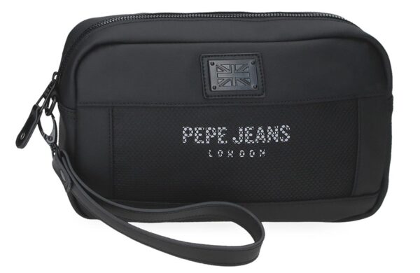 Pepe Jeans Durham muška torbica za ruku crna organizer torbica sa pregradama i ručkom