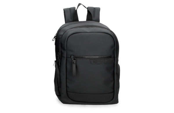 PEPE JEANS DORKING ranac za laptop 15.6 inča crni poslovni ranac sa organizerom i dva odeljka