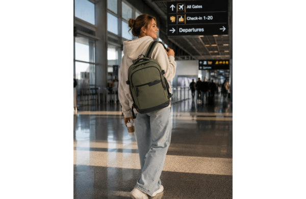 Pepe Jeans Dorking ranac za putovanje khaki, kabinski ranac sa više pregrada i prostorom za laptop