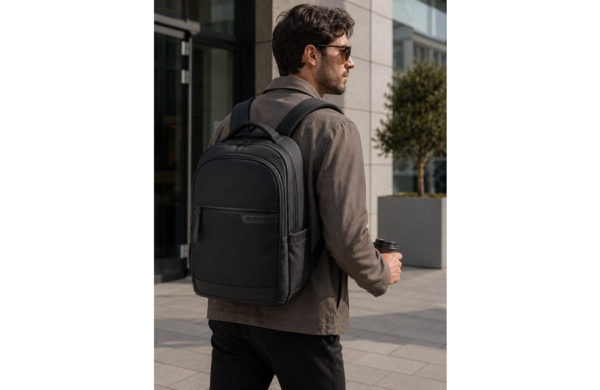 EPE JEANS DORKING muški ranac za laptop 15 inča crni urbani poslovni ranac 31x44x15 cm