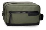 PEPE JEANS DORKING muški neseser sa dve pregrade khaki organizator 26x16x12 cm