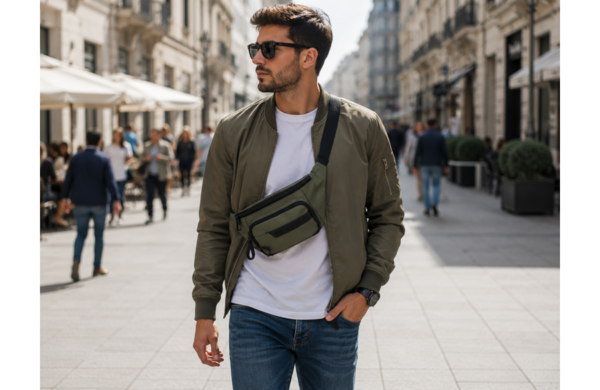 Pepe Jeans Dorking muška torba oko struka, khaki, urbana i sportska torba za svakodnevnu upotrebu