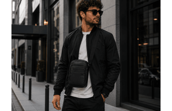 PEPE JEANS DORKING muška torba na rame srednja torba 17x22x8 cm crna