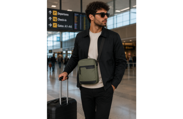 Pepe Jeans Dorking muška torba na rame sa prostorom za tablet khaki urbana torba sa više pregrada i podesivom naramenicom