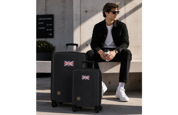 PEPE JEANS HENRY set kofera 2/1 crni – urbani ABS koferi za putovanja