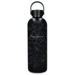 PEPE JEANS ELOISE termos 500 ml crni sa floralnim motivima elegantna termo boca za svakodnevnu upotrebu