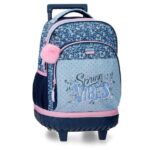 MOVOM SPRING VIBES ranac sa točkićima, dečiji školski ranac na točkiće, ranac za devojčice 43 cm