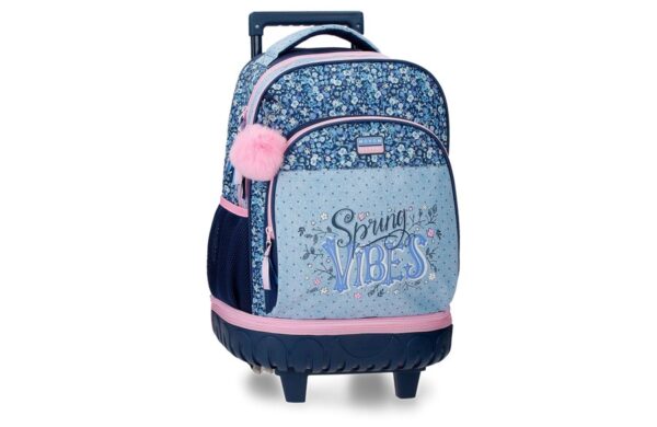 MOVOM SPRING VIBES ranac sa točkićima, dečiji školski ranac na točkiće, ranac za devojčice 43 cm