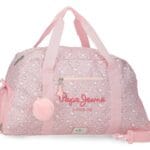 PEPE JEANS MIA roze cvetna putna torba 55 cm za devojčice sa podesivim kaišem i velikim kapacitetom