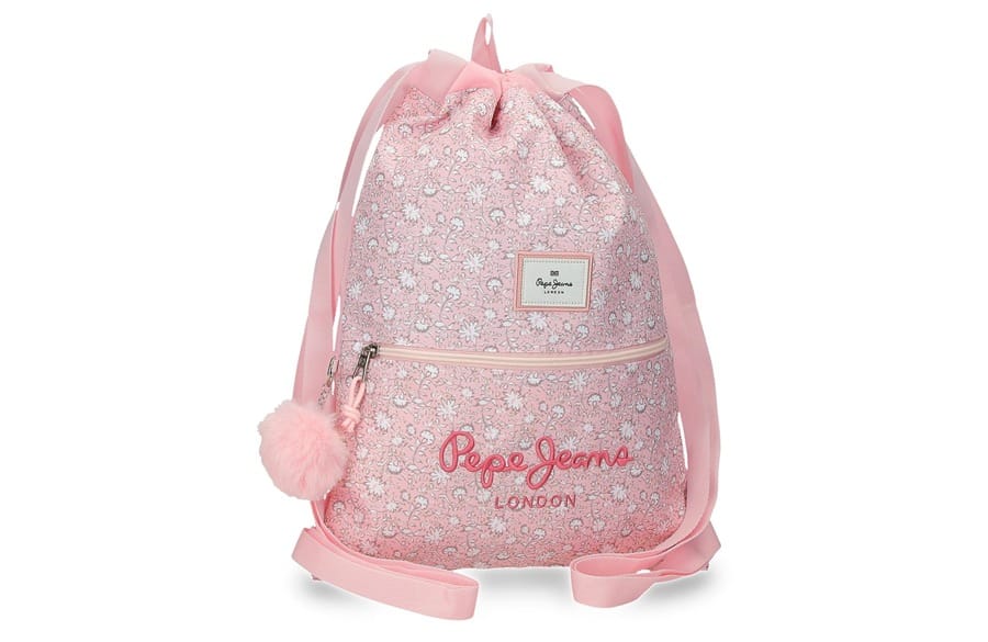 410107502076 PEPE JEANS MIA ženska sportska torba roze cvetni dezen