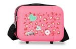 PEPE JEANS EVELYN ženski neseser roze ABS beauty case sa kaišem za rame