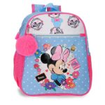 Disney Minnie Flowers ranac za vrtić 27x33x11 cm sa Minnie Mouse motivom i puf priveskom