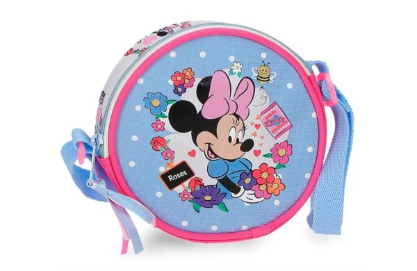 Disney Minnie Flowers okrugla dečija torba na rame sa Minnie Mouse motivom