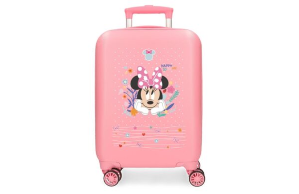 Disney Minnie Happy To Be Me dečiji kofer 50 cm roze ABS kofer sa četiri dupla točkića