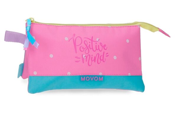 MOVOM POSITIVE MIND prazna školska pernica sa 3 pregrade 22 × 12 × 5 cm